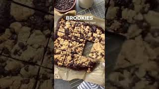 BROOKIES (vegan, gluten free + low sugar)! #vegan #healthy #food #cooking #shorts #recipe #recipes