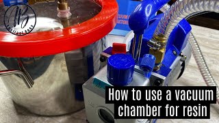 How to use a vacuum pot for resin