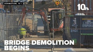 Demolition begins at Greystone Bridge as Johnston mayor continues to fight for rebuild