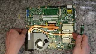 Asus N55S laptop disassembly, take apart, teardown tutorial