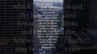 Bless The Lord by Matt Redman | Philemon 1:4-6 | Verses of the Week #shorts