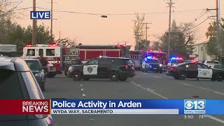 Law Enforcement Officials Descend On Area Just Behind Arden Fair Mall In Sacramento