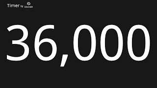 36000 Second Countdown Timer