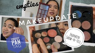 MAKEUPDATE | It's a packed one! #projectpanningtag, #makeupempties, Frankenshadoe show and tell!