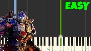 Transformers [Easy Piano Tutorial] (Synthesia/Sheet Music)