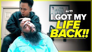 "I GOT MY LIFE BACK!" ~ 1ST CRACK FOREVER CHANGED HIS LIFE 😱🔥| Chiropractic ASMR | Dr Tubio