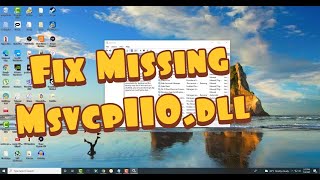How To Fix "Missing msvcp110.dll" On Windows 10 / 8 / 7