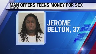 Belvidere man offers teen girls money for sex