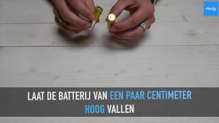 Niet zeker welke batterij vol is? ZO test je het! #Handig