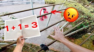 ESCAPING ANGRY TEACHER (Epic Parkour POV Chase) 4K
