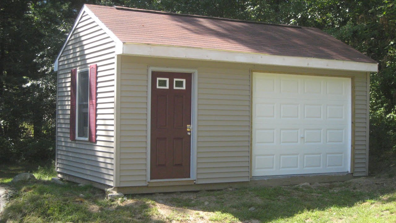 Building A 12x20 Shed - YouTube