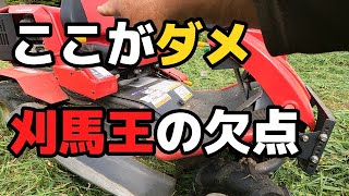 刈馬王の欠点