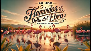Flamingos in Delta del Ebro 🇪🇸 | Stunning 4K HDR Wildlife & Nature Sounds