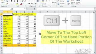 Using Excel 2010 - Navigate a Worksheet