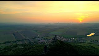 4K2023|Hrad Házmburk| Castle Hazmburk| Castle Ruins|Sunset