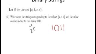 Discrete Mathematics : Binary Strings