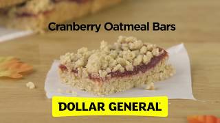 Easy Cranberry Oatmeal Bars