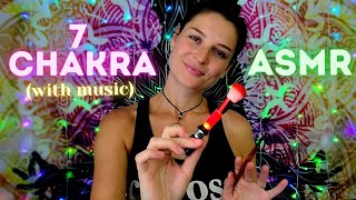 4K ASMR REIKI w/ music Painting Symbols on ALL Your Chakras Face Touching Personal Attention Cleanse