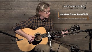 2014 Martin Custom Shop OOO-28 (Wild Grain Rosewood/Adirondack Spruce) played by Matt Thomas