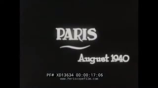 OCCUPIED PARIS, FRANCE  1940 GERMAN 16mm HOME MOVIE   HOTEL MAJESTIC HEADQUARTERS  (SILENT) XD13634