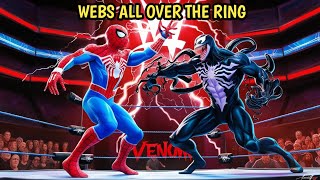 VENOM VS SPIDERMAN ITS GONNA GET STICKY!(WWE)