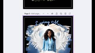 In Loving Memory Canva Editable Templates,Rest in peace Canva Template