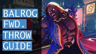 How to Play Balrog:  Forward Throw Oki/Set Ups