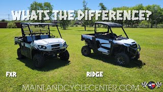 2024 KAWASAKI RIDGE RANCH EDITION VS 2024 KAWASAKI FXR 1000 COMPARISON