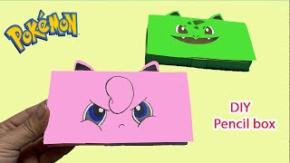 How to Make a Paper Pencil Box / DIY EASY Pokemon Pencil Box! Back to School Tutorial /School craft