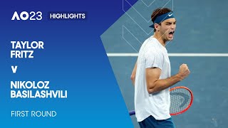 Taylor Fritz v Nikoloz Basilashvili Highlights | Australian Open 2023 First Round