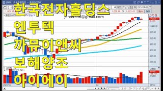 [주식강의] 한국전자홀딩스.엔투텍.까뮤이앤씨.보해양조.아이에이