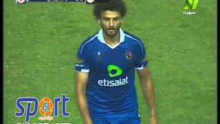 طرد حسام غالي أمام حرس الحدود بعد الأعتراض حكم المباراة