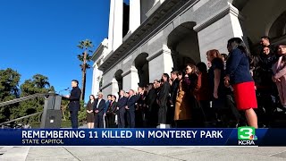 Lawmakers, community leaders hold vigil at Capitol after Monterey Park shooting