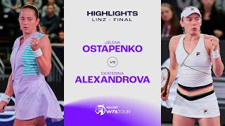 Jelena Ostapenko vs. Ekaterina Alexandrova | 2024 Linz Final | WTA Match Highlights