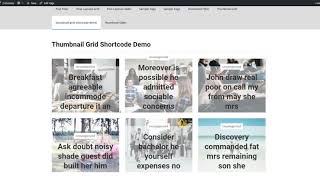 how to create thumbnail grid using post modules WordPress Plugin