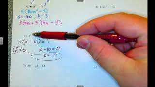 A2 Review of Factoring before Unit 3 Notes