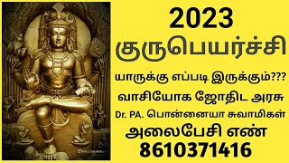 குரு பெயர்ச்சி யாருக்கு என்ன செய்யும் எப்படி இருக்கும் ??? | ASTRO MAHARISHI PONNIAH | 20 APRIL 2023