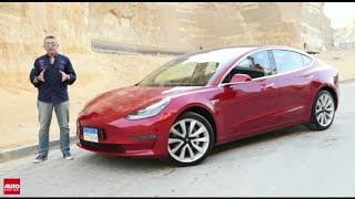 حصريا ... أول تجربه للسياره الكهربائية تسلا 3 فى مصر ... Tesla 3