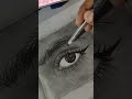 blank white paper to beautiful women s stunning eye. art sketch painting zerocreation