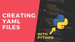 Write data to a yaml file - 1 Minute Python Tutorial #shorts
