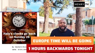 If you live in Europe, your clock will change 1 hour backward tonight