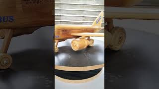 wooden A320   Airbus wooden carving  #decor #reel #shorts #satisfying #woodwork #woodcarving