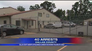 40 Arrests in Dallas County for Internet Stalking of a Child