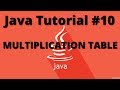 Write a java program to print multiplication table in Java? Tutorial 10