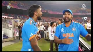 Rohit Sharma Talks With Hardik Pandya After India Vs Pakistan Match today #indvspak #wc2023 #rohit