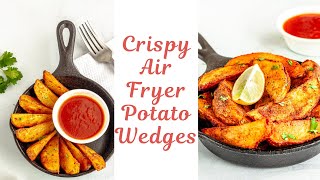 Crispy \u0026 Crunchy Air Fryer Potato Wedges | Low Calorie Crispy Potato Wedges | Flavor Quotient