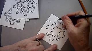 Crazy Huggins Tangle Pattern Lesson #149