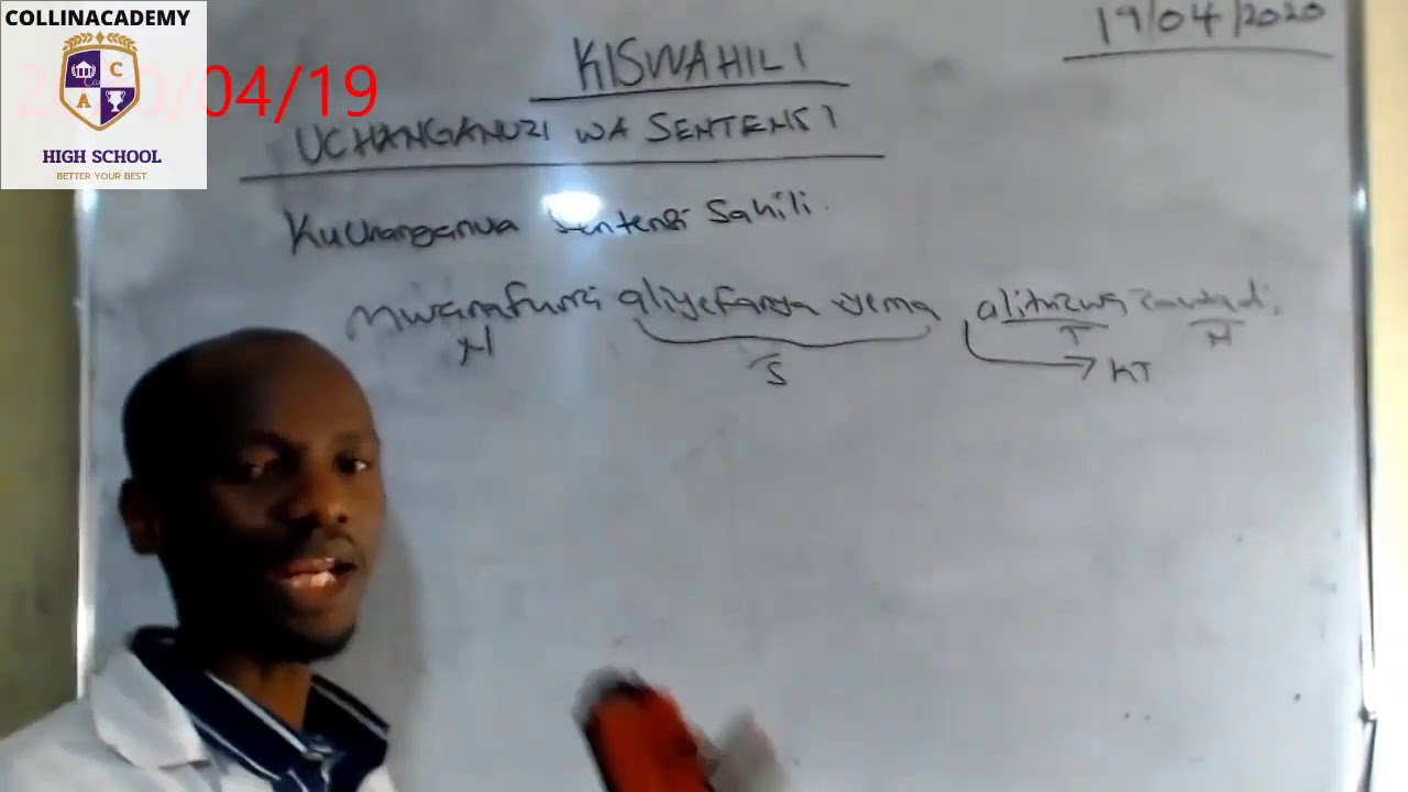 UCHANGANUZI WA SENTENSI ZA KISWAHILI - YouTube