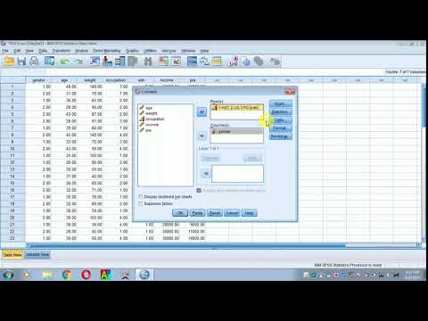 HOW TO FIND COLUMN, ROW AND TOTAL PERCENTAGE - SPSS