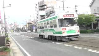 【路面電車動画】熊本市電３７　８２００形